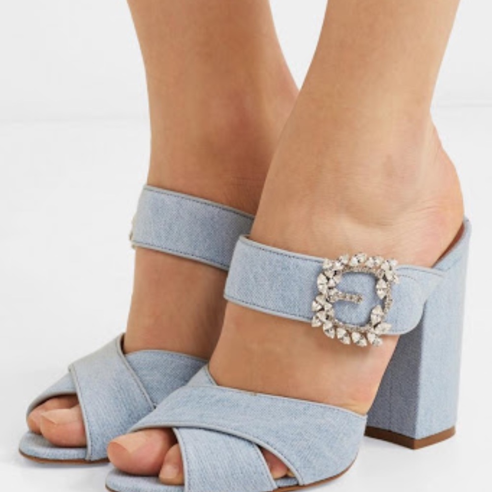Tabitha Simmons Denim Heels